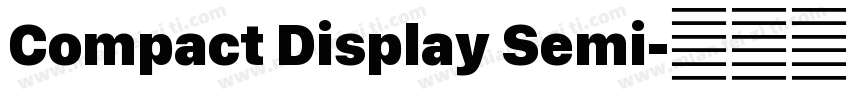 Compact Display Semi字体转换